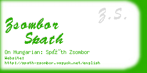 zsombor spath business card